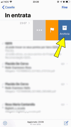 Come inviare al cestino la posta Gmail su iPhone anziché in archivio