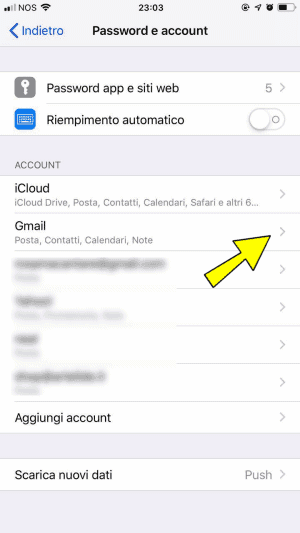 Come inviare al cestino la posta Gmail su iPhone anziché in archivio