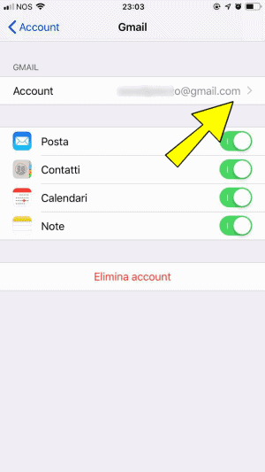 Come inviare al cestino la posta Gmail su iPhone anziché in archivio