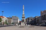 Lisbona - Praça dos Restauradores con obelisco di 30 metri del 1886