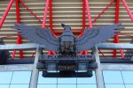Lisbona - L'Aquila Vittoria, mascotte del Benfica, allo Stadio da Luz