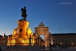 Lisbona - Piazza del Commercio di notte