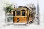 Porto - Il caratteristico tram numero 18 'Ao Carmo'