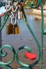 Tavira - Lucchetti d'amore sul Ponte Romana sul fiume Rio Gilao