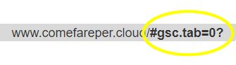 Come risolvere il problema degli url con #gsc.tab=0?