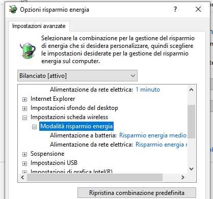 Problema di connessione wireless del pc dopo la sospensione