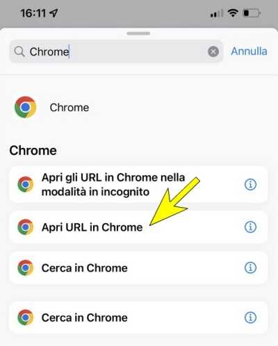 Come aggiungere un collegamento alla Home dell'iPhone da poter aprire direttamente con Chrome
